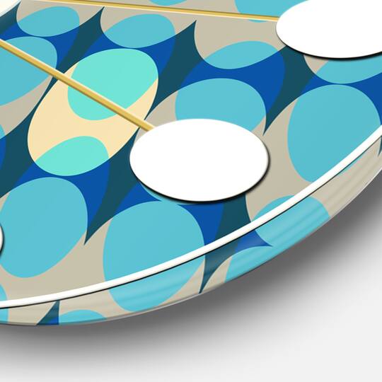 Designart 'Retro Abstract Design Xv Mid-Century Modern Wall Clock